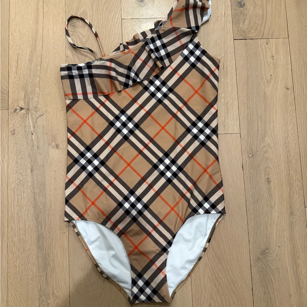 Burberry bathing suit girls size 14, new without tags, never worn!